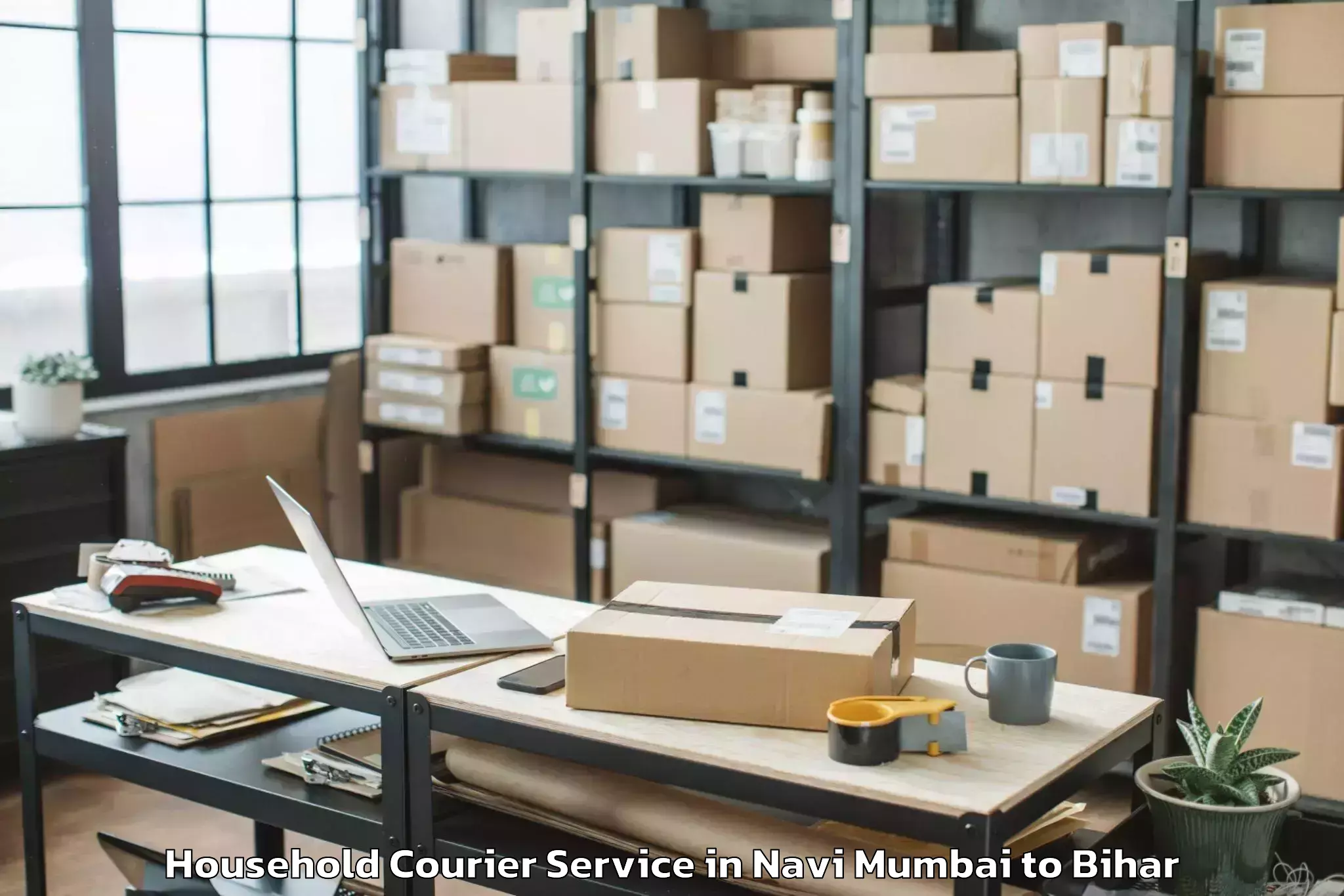 Get Navi Mumbai to Akbar Pur Barari Household Courier